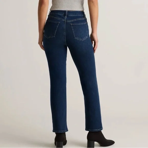 🆕 Quince Bella Stretch Straight Jeans 24 - Picture 2 of 5
